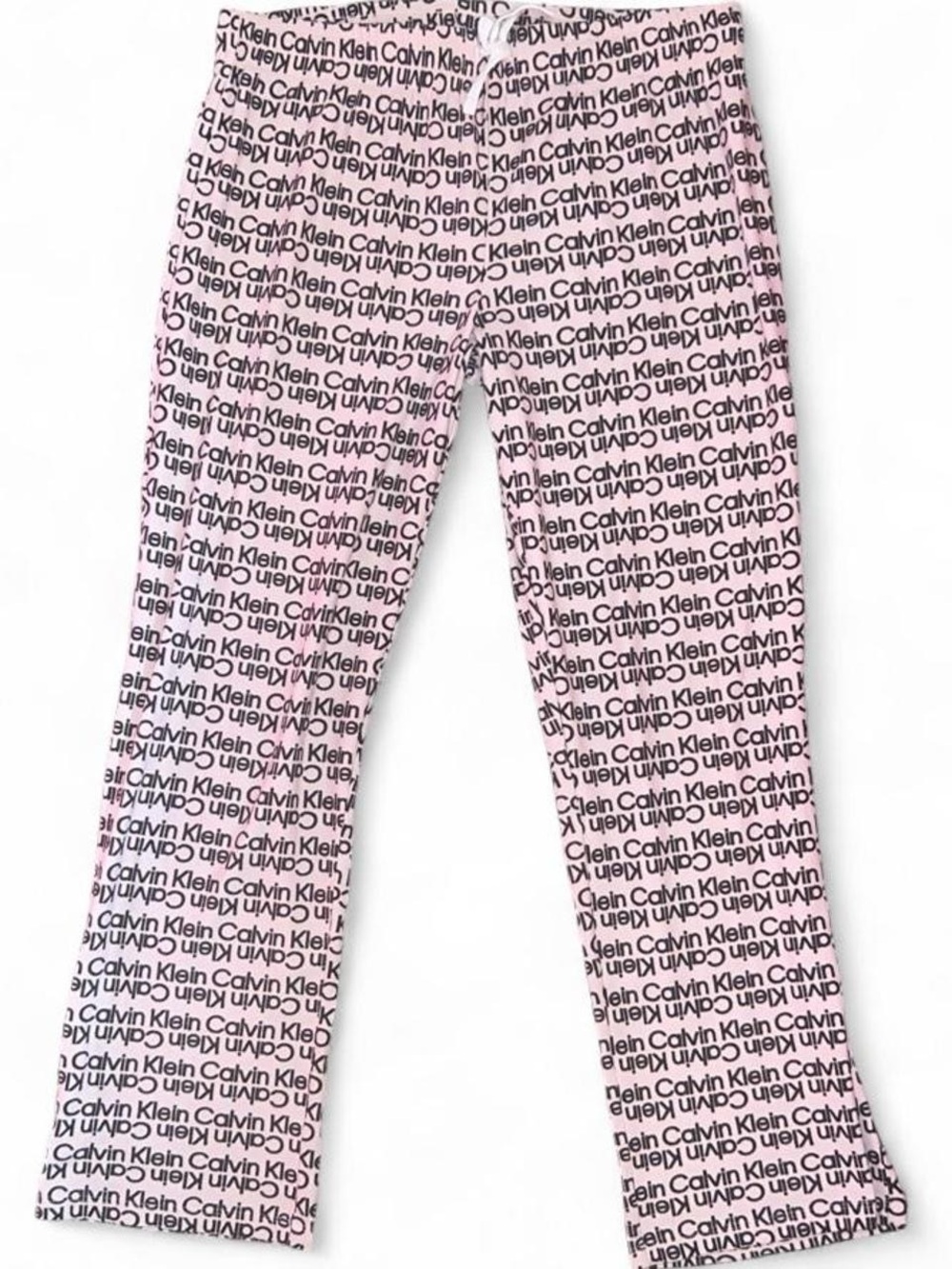 Calvin Klein Women’s Pink Black Logo Pajama Pants Size L